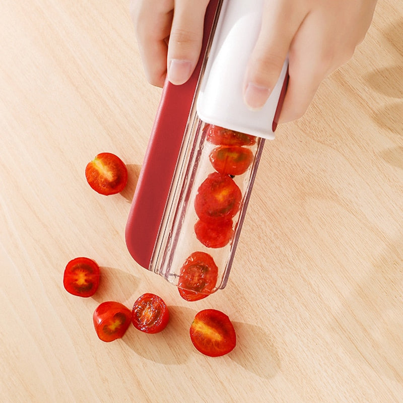 CherryChomp - Portable Cherry Tomatoes Grape Slicer – lunchley